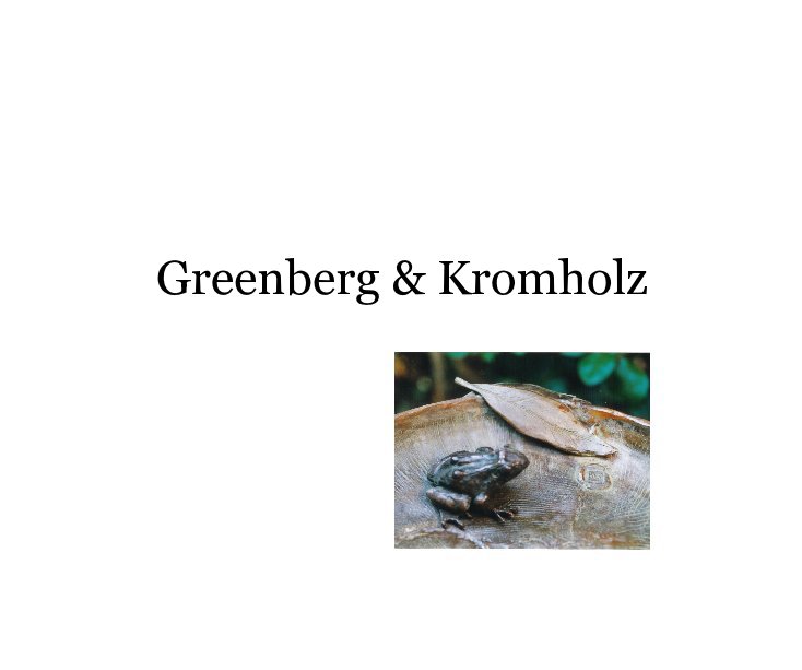 View Greenberg & Kromholz by Greenberg & Kromholz