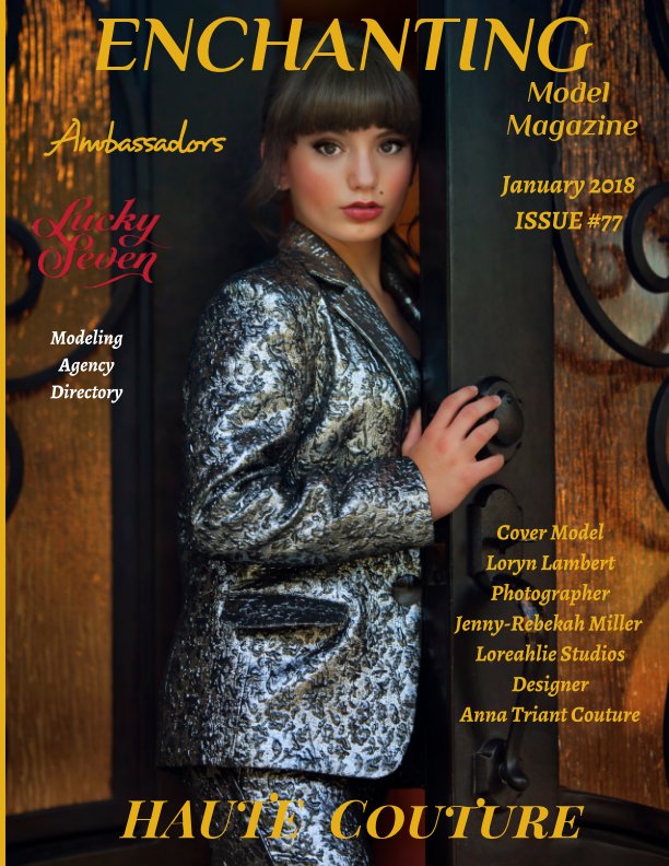 View Issue #77 Enchanting Model Magazine Janury 2018 by Elizabeth A. Bonnette