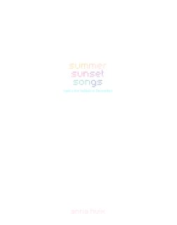 Summer sunset Songs & a Few Ballads to December book cover