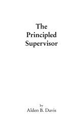 The Principled Supervisor book cover