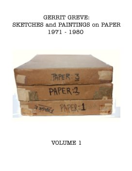 Gerrit Greve: Sketches and Paintings on Paper 1971 - 1980 book cover