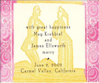 Meg & James Wedding 2002 book cover