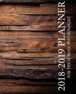 2018-2019 Planner for the School Psychologist book cover