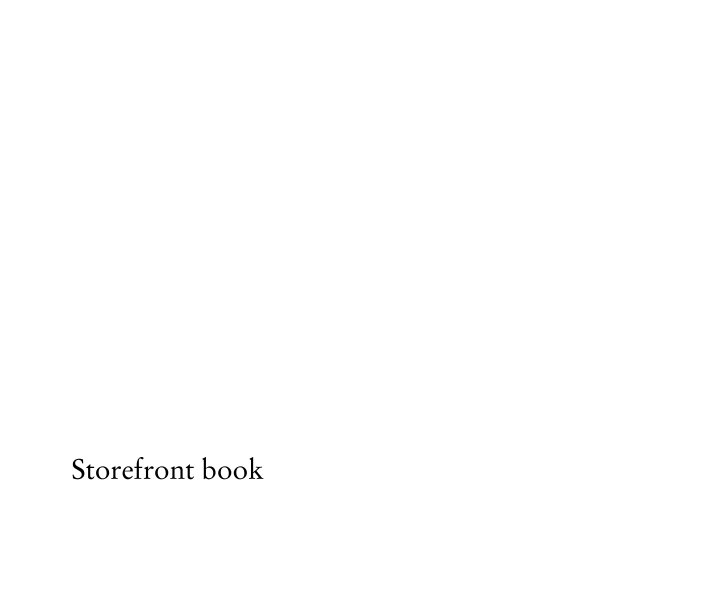 Ver Storefront book por patrick
