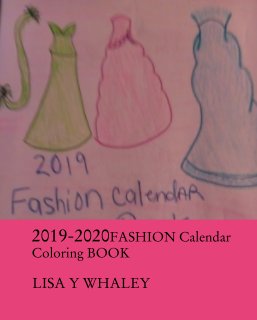 2019-2020FASHION Calendar  Coloring BOOK book cover