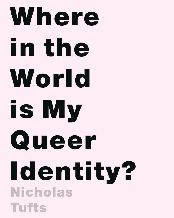 Visualizza Where in the World is My Queer Identity? (SoftCover) di Nicholas Tufts