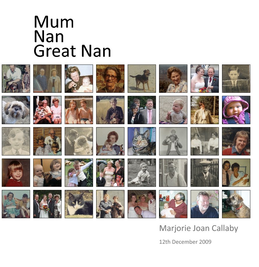 View Mum Nan Great Nan by Mark Callaby
