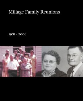 Millage Family Reunions book cover