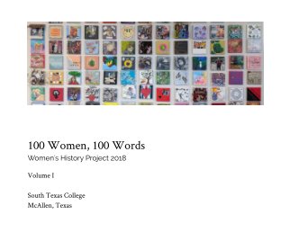100 Women, 100 Words Women's History Project 2018 book cover