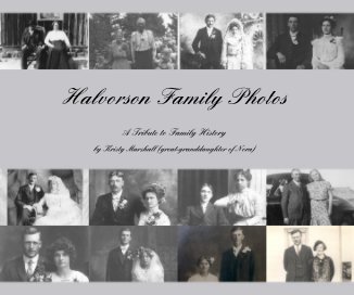 Halvorson Family Photos book cover