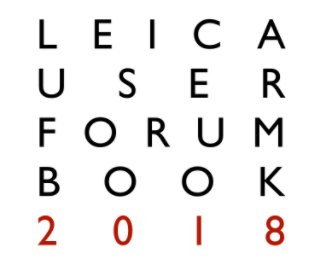 Leica User Forum Book 2018 book cover