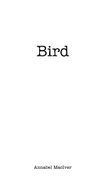 Bird book cover