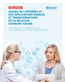 Usages de l'internet et des applications mobiles et transformations de la relation soignant-soigné_Colloque book cover