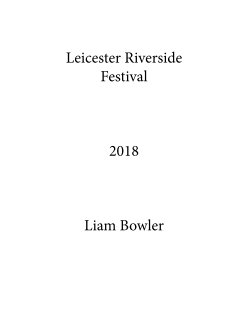 Leicester Riverside Festival 2018 book cover
