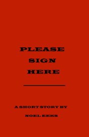 PLEASE SIGN HERE _______________ book cover
