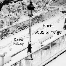 "Paris sous la neige" 18x18 book cover