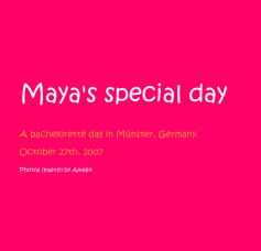 Maya's special day book cover