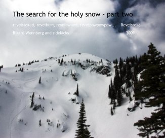 The search for the holy snow - part two book cover