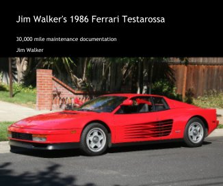 Jim Walker's 1986 Ferrari Testarossa book cover
