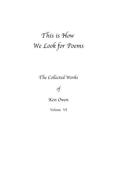 View This is How We Look for Poems by Ken Owen
