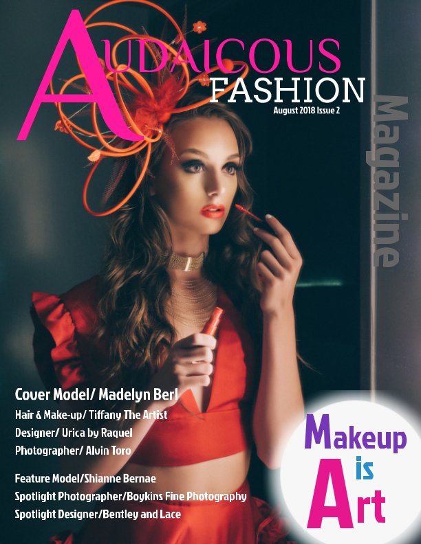View Audacious Fashion Magazine Makeup is Art by Liz Hallford