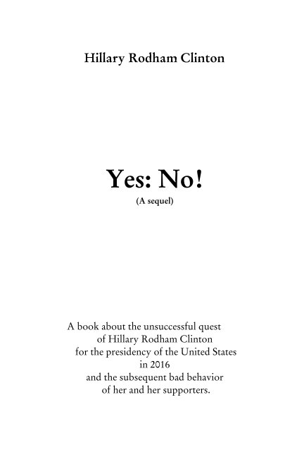 View Yes: No! by Anon