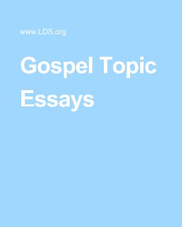 Gospel Topic Essays book cover