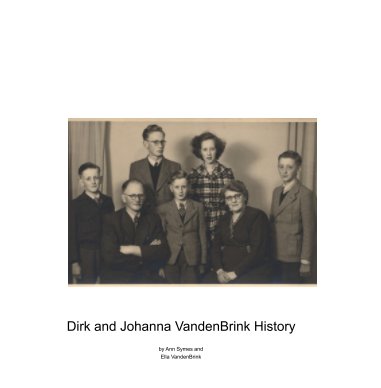 Dirk and Johanna VandenBrink History book cover