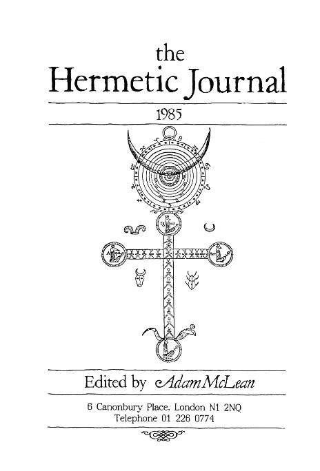 View The Hermetic Journal 1985 by Adam McLean