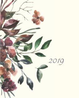 2019 Monthly and Weekly Planner book cover
