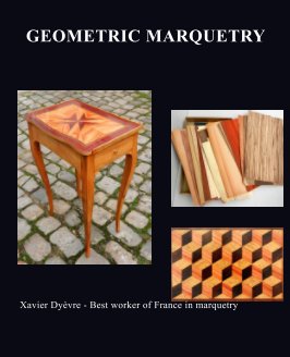 Geometric marquetry book cover