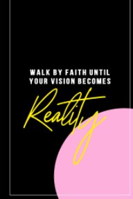 Pink Journal Purpose Collection- Walk By Faith book cover