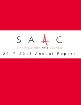 Starkville Area Arts Council Annual Report book cover