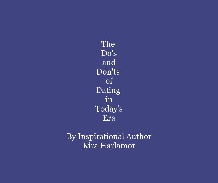 Dating don ts