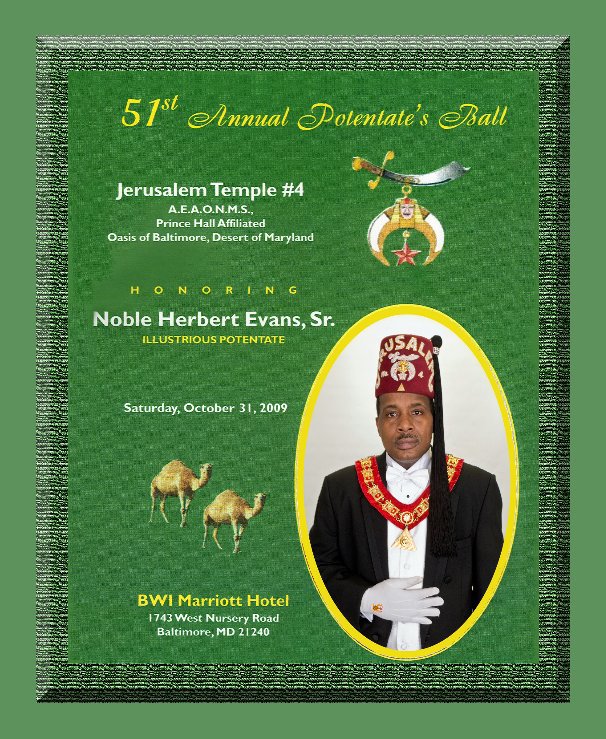 View Jerusalem Temple No.4  51th Annual Potentate's Ball by Noble Will Smith