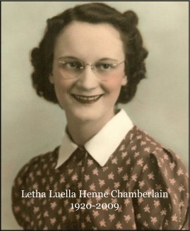 Letha Luella Henne Chamberlain 1920-2009 book cover