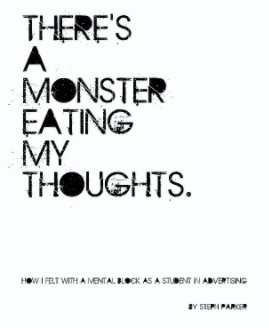Theres a monster eating my thoughts book cover
