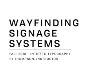 YSU Wayfinding Signage Systems book cover
