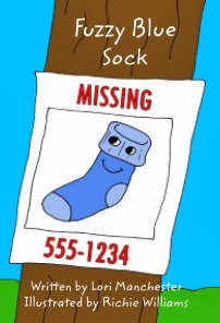 "Fuzzy Blue Sock" book cover