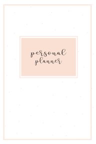 Personal planner book cover