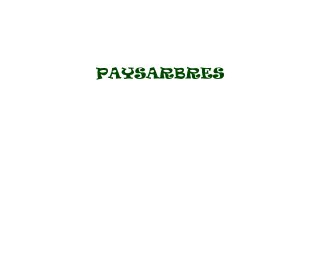 Paysarbres book cover