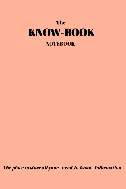 Visualizza The KNOWBOOK Notebook (large book) di Jacqueline H. Stevenson