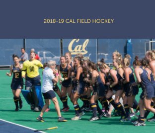 2018-19 Cal Field Hockey book cover