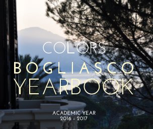 Bogliasco Yearbook2016/2017 book cover
