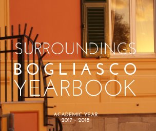 Bogliasco Yearbook 2017/2018 book cover