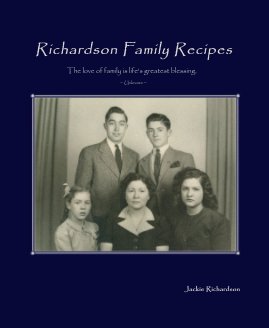 Richardson Family Recipes book cover