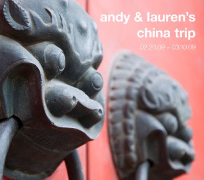 andy & lauren china trip book cover