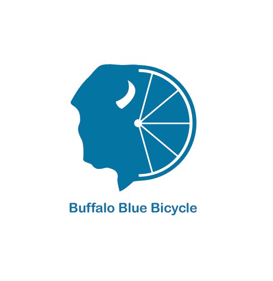Ver Buffalo Blue Bicycle por Patrick Branigan