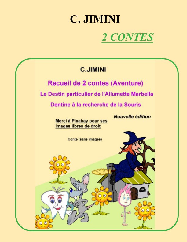 View (FRANCAIS)Recueil de 2 contes (Le Desin particulier de l'Allumette Marbella, Dentine à la recherche de la souris) by C. JIMINI