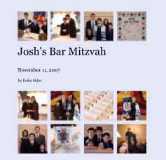 Josh's Bar Mitzvah book cover